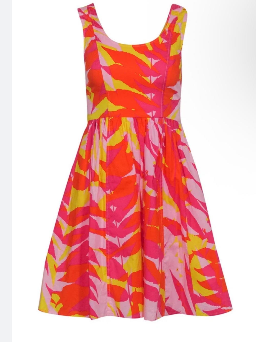 Plenty By Tracy Reese - Bright Patterned A-Line Cotton Dress